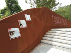 长沙耐候钢挡土墙